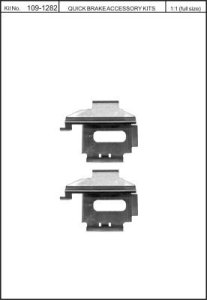 Zestaw klocków hamulcowych QUICK BRAKE 109-1282 41282000 (zestaw montażowy)