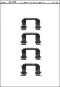 Zestaw montażowy klocków hamulcowych QUICK BRAKE 109-1287 96128700