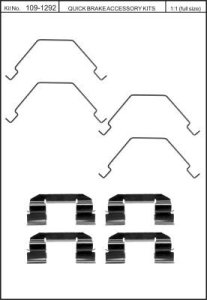 Zestaw montażowy klocków hamulcowych QUICK BRAKE 109-1292 126129200
