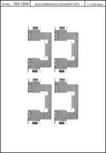 Zestaw montażowy klocków hamulcowych QUICK BRAKE 109-1294 441294000