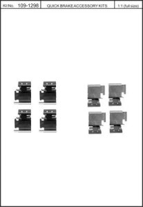 Zestaw do klocków hamulcowych QUICK BRAKE 109-1298 7551298