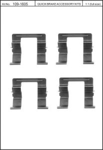 Zest. mont. klocków hamulcowych QUICK BRAKE 109-1605 126160500