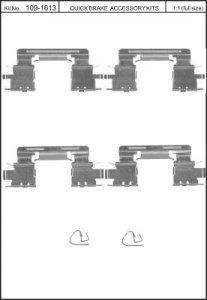 Zestaw montażowy klocków hamulcowych QUICK BRAKE 109-1613 441613000