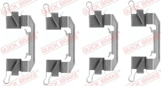 Zestaw do klocków hamulcowych QUICK BRAKE 109-1626 4101626000