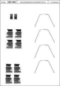 Zest. mont. klocków hamulcowych QUICK BRAKE 109-1651 126165100