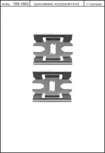 Zest. mont. klocków hamulcowych QUICK BRAKE 109-1663 41311000