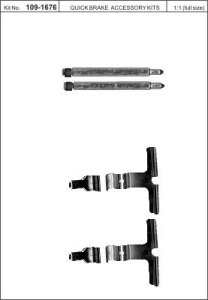 Zestaw do klocków hamulcowych QUICK BRAKE 109-1676 41676000