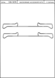 Zestaw do klocków hamulcowych QUICK BRAKE 109-1678 114167800