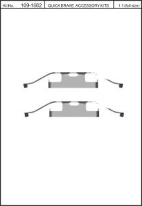 Zest. mont. klocków hamulcowych QUICK BRAKE 109-1682 608168200