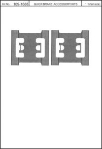 Zestaw montażowy klocków hamulcowych QUICK BRAKE 109-1688 16016880