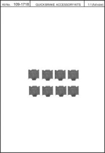 Zestaw montażowy klocków hamulcowych QUICK BRAKE 109-1718 DA0169200