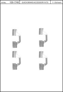 Zestaw do klocków hamulcowych QUICK BRAKE 109-1749 114121100