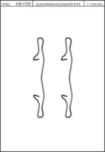 Zestaw do klocków hamulcowych QUICK BRAKE 109-1755 33409900