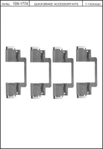 Zestaw montażowy klocków hamulcowych QUICK BRAKE 109-1774 41774000