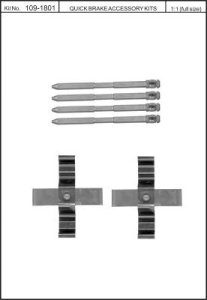 Zestaw montażowy klocków hamulcowych QUICK BRAKE 109-1801 1801Q