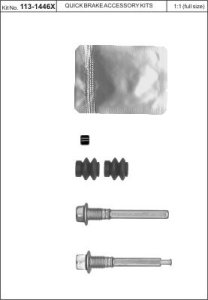 Zestaw do zacisku hamulcowego QUICK BRAKE 1131446X 