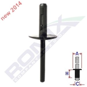 NIT PLASTIKOWY  POSZERZEŃ I ZAKOLI ROMIX C60691 BMW