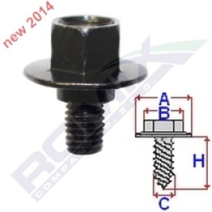 ŚRUBA ZDERZAKÓW I OSŁON ROMIX C60913 HONDA