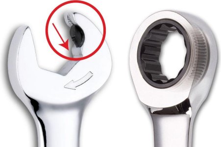 KLUCZ PŁASKO-OCZKO Z PODW.  GRZECHOTKĄ 16MM