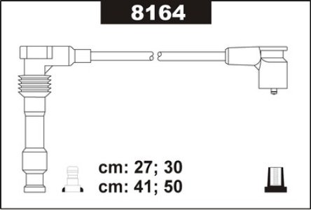 Przewody wysokiego napięcia komplet SENTECH 8164 RCOP440