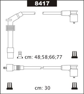 Przewody wysokiego napięcia komplet SENTECH 8417 814