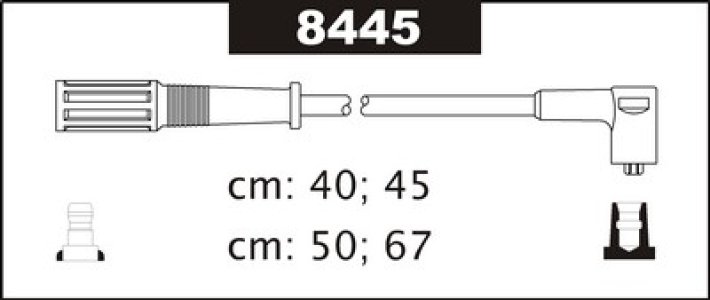 Przewody wysokiego napięcia komplet SENTECH 8445 