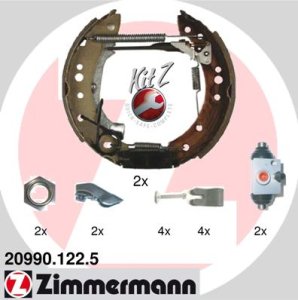 Szczęki hamulcowe ZIMMERMANN 20990.122.5 424233