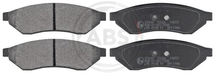 Klocki hamulcowe A.B.S. 37438 96496763