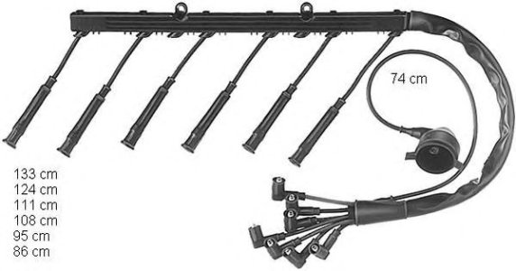 Przewody wysokiego napięcia BERU ZE 738 1289799