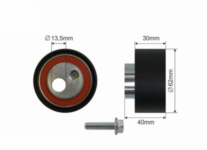 Rolka prowadząca CAFFARO 431-140 0829C3