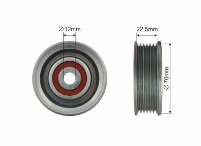 Rolka prowadząca CAFFARO 499-92 1660450010