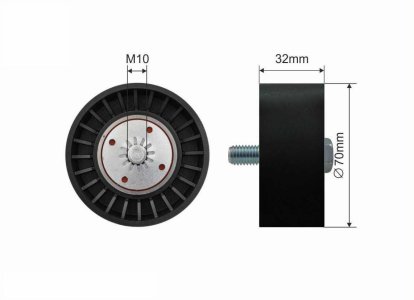 Rolka prowadząca CAFFARO 500263 4802597