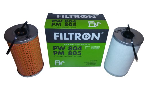 Filtry paliwa pw804 pm80530 komplet FILTRON 8045 