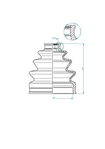 Osłona wersalna LÖBRO 190972 UNI
