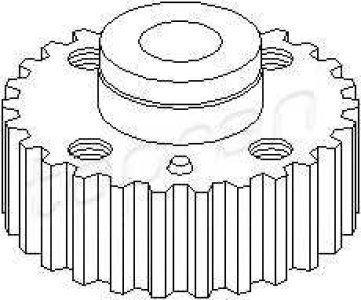 Koło zębate wału TOPRAN 100 548 030105263C