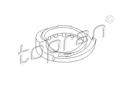 Poduszka sprężyny amortyzatora TOPRAN 108 031 1H0512149