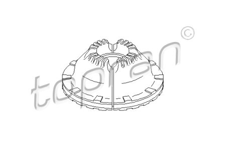 Poduszka amortyzatora TOPRAN 112 870 4F0412377D