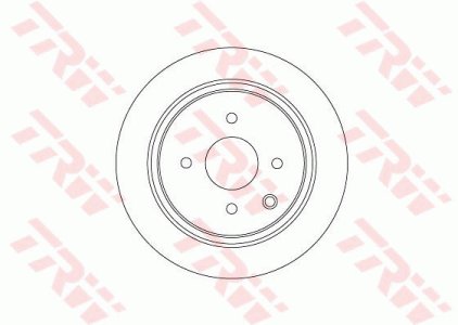 Tarcza hamulcowa TRW DF6317 43206EM10A