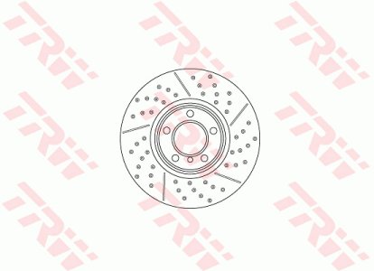 Tarcza hamulcowa TRW DF6604S 34106797602