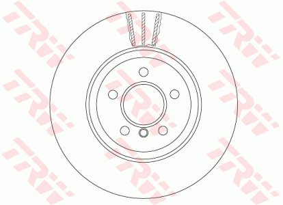 Tarcza hamulcowa TRW DF6607S 34206797607