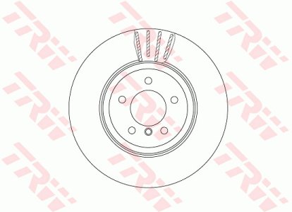 Tarcza hamulcowa TRW DF6625S 34116763824