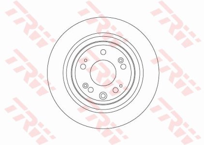 Tarcza hamulcowa TRW DF6678 42510TL0G50 tył