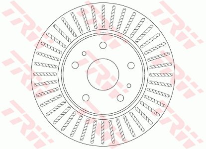Tarcza hamulcowa TRW DF6684 5531180J02