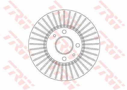 Tarcza hamulcowa TRW DF6693 8671005977