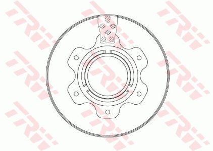 Tarcza hamulcowa TRW DF6743S 6684230512
