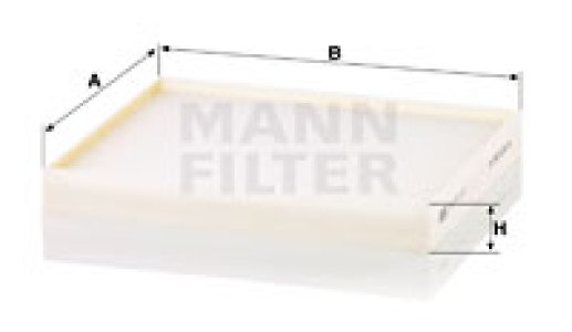 Filtr kabinowy MANN-FILTER CU24017 