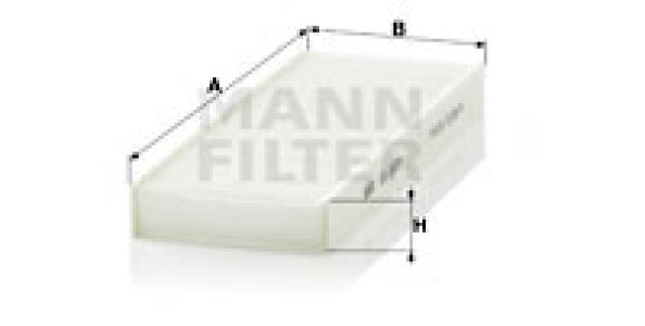 Filtr kabinowy MANN-FILTER CU2623 