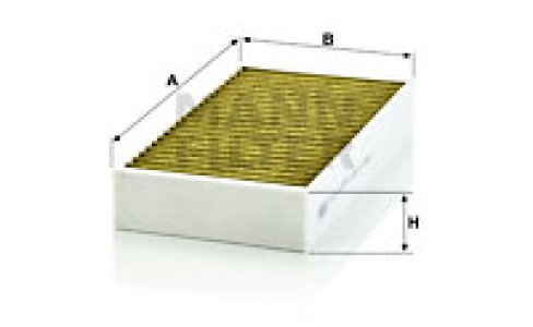 Filtr kabinowy MANN-FILTER FP2646-2 CUK26462