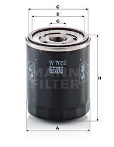 Filtr oleju MANN-FILTER W7052 