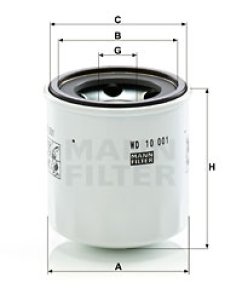 Filtr oleju MANN-FILTER WD10001X 